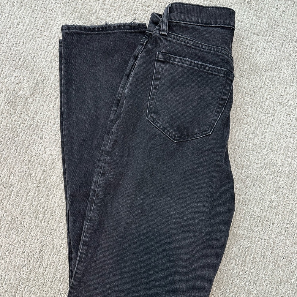 Abercrombie & Fitch Dad High Rise Curve Love Black Jeans